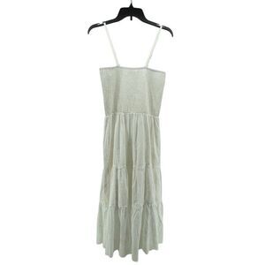Solitaire Swim White Embroidered Eyelet Tiered Maxi Dress Size Large